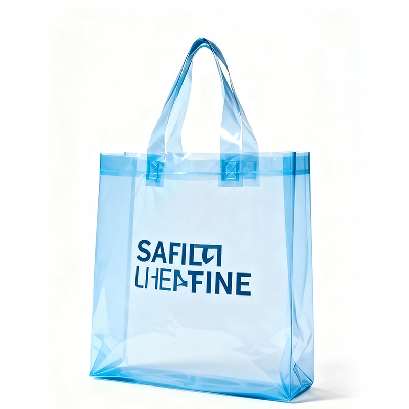 Sacola de compras de plástico com logotipo personalizado
