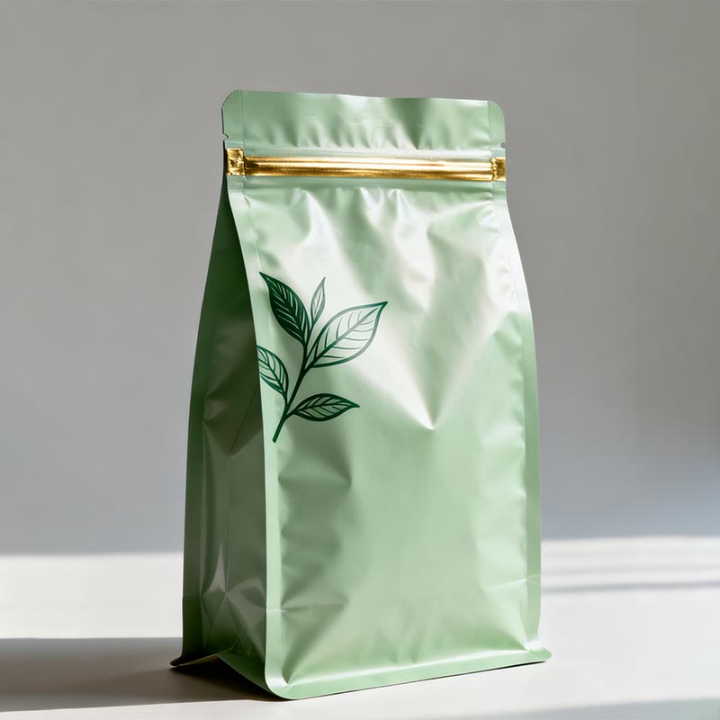 Bolsa plástica para embalagem de chá